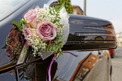 esküvői autódísz